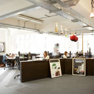 Bolon flooring in the office of 18 Feet and Rising in London, UK