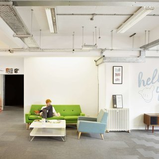 Bolon floor tiles in the office of 18 Feet and Rising in London, UK