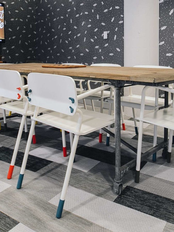 Office Startup WeWork's office features creative floors by Bolon