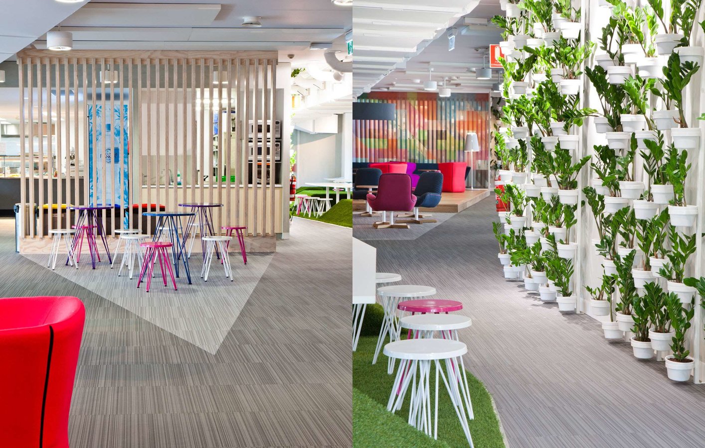 Australian office space of Yarra Valley Water features different flooring designs from Bolon